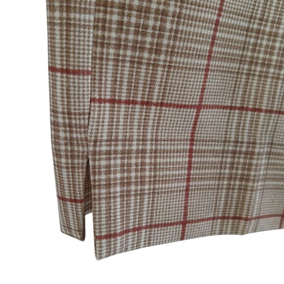 Liverpool Los Angeles Kelsey Trouser with Slit Soft Touch Plaid Pockets 6/28 - Picture 3 of 16